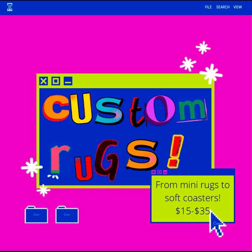 Custom Bedroom Rugs and Shaggy Coasters